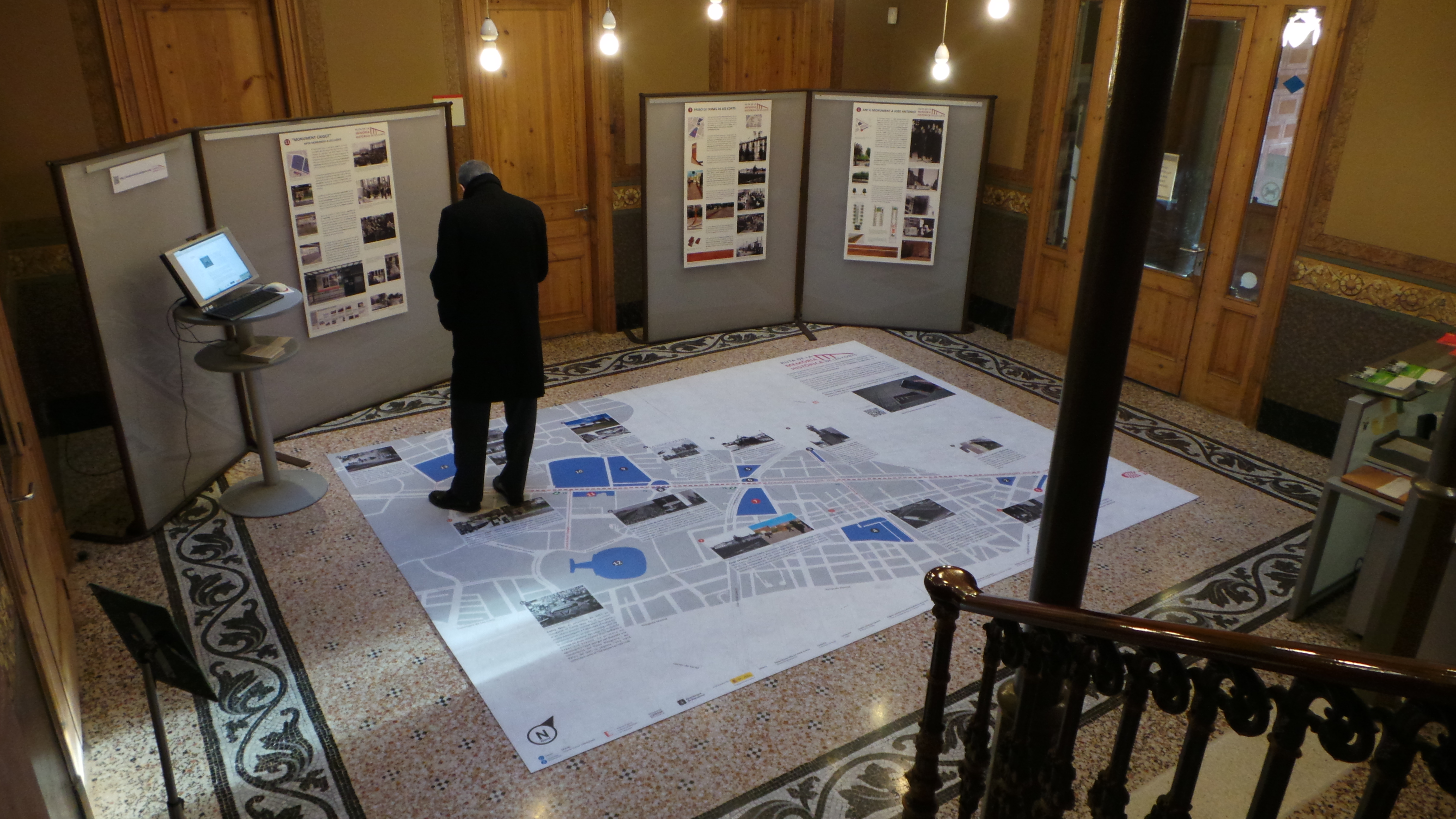 Exposición Ruta de la Memòria Histórica de Les Corts, enero de 2013