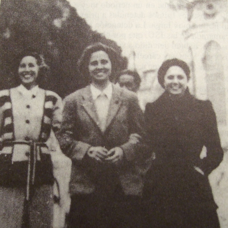 Angelita Ramis, Victoria Pujolar y Adelaida Abarca, Toulouse, 1946