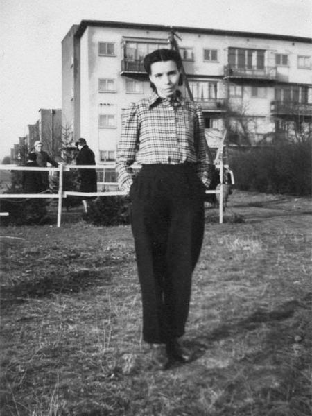 Otília Castellví en Alemanya, hivern 1940-1941. Arxiu familiar