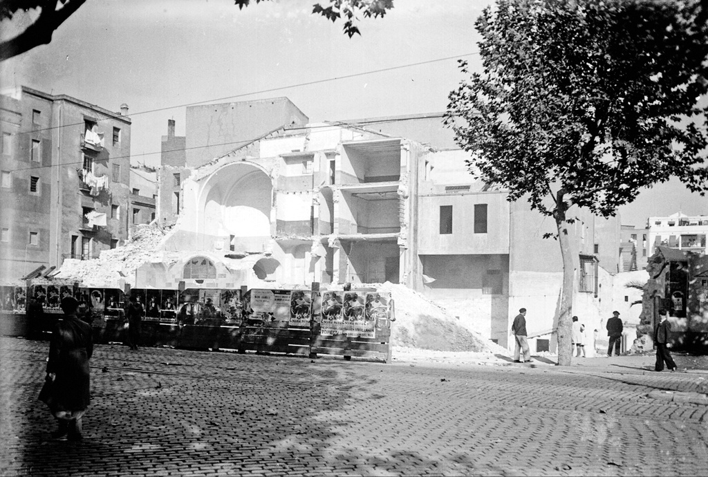 Obras de demolición de la Presó Vella. Octubre de 1936